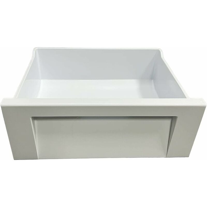 foto del prodotto ericambi, cassetto superiore centrale per frigorifero, compatibile con whirlpool ariston, dimensioni 410x350x155 mm , colore bianco, per modelli art