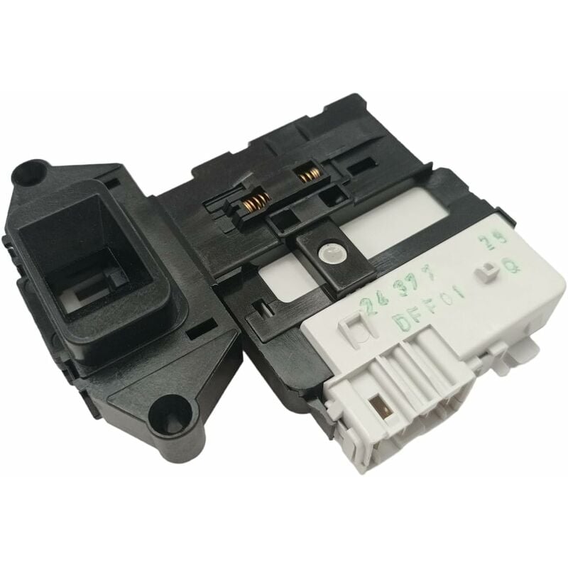 foto del prodotto ericambi elettroserratura blocco porta 4 contatti per sportello lavatrice, compatibile con lg dimensioni l.p.h. 85x63x20 mm modelli compatibili 