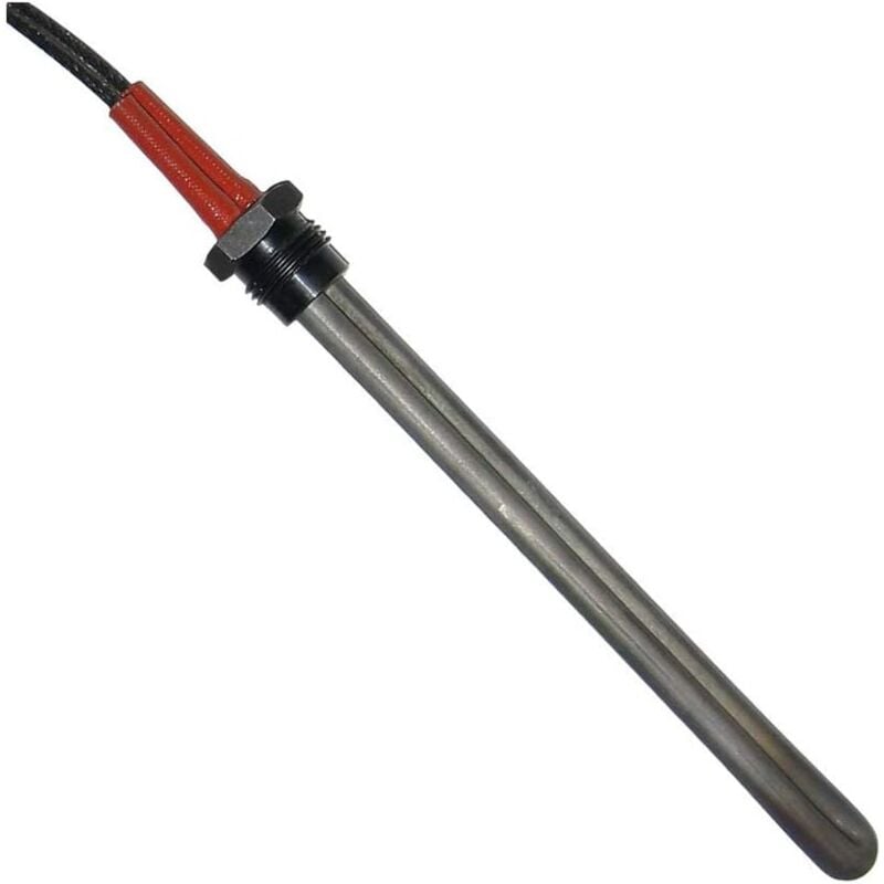 foto del prodotto ericambi ricambi pellet resistenza accensione ricurva per stufe a pellet, con raccordo filettato 3 8 gas 250w 145mm 140mm 13x5 palladio