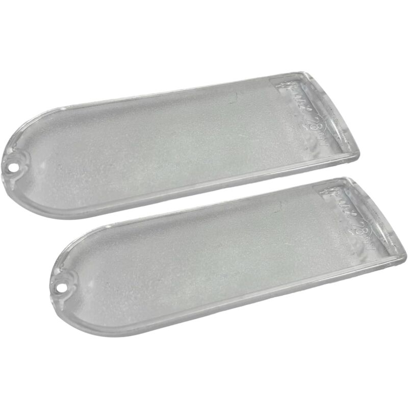 foto del prodotto ericambi , x2 plafoniere illuminazione diffusore cappa aspirante, compatibile con elica elibloc, dimensioni 134x51 mm max 28w, ricambio originale