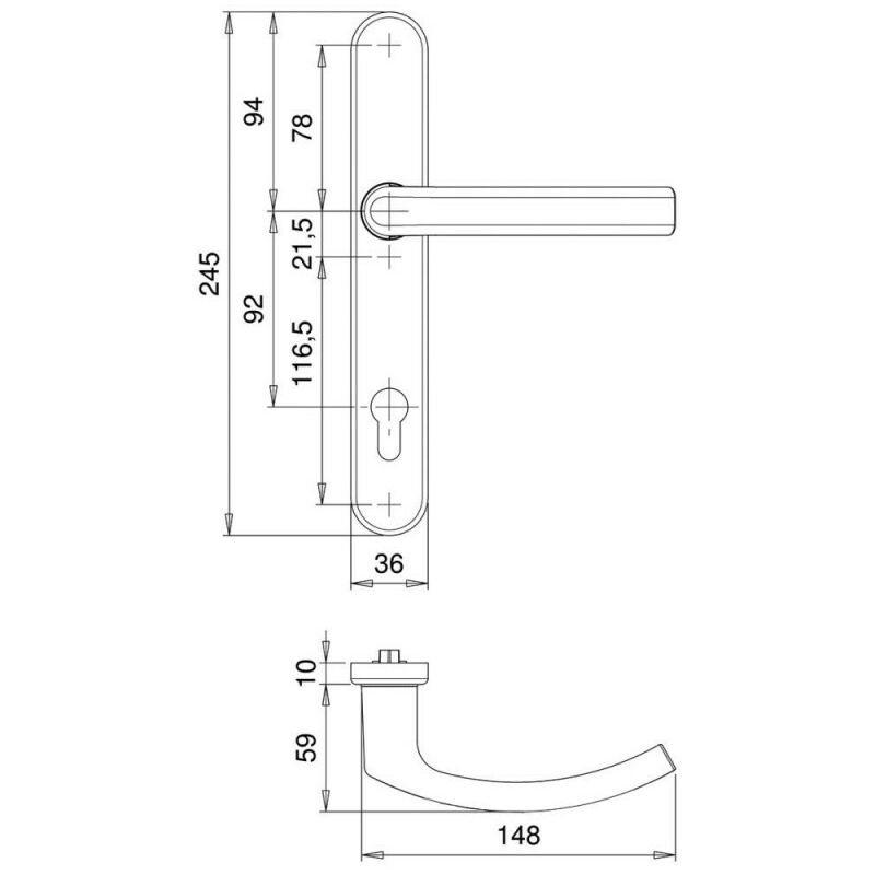 foto del prodotto erich dieckmann porte handle v1 2 grt..kronos.8mm.92.pz.f12 2005 235. f12