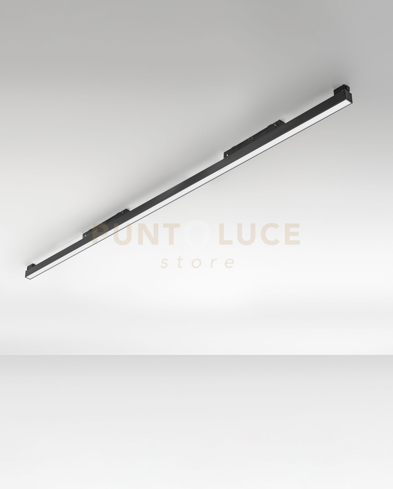 foto del prodotto ermes modulo opal nero per sistema binario 2700k 40w 4472lm l.120,5cm on off