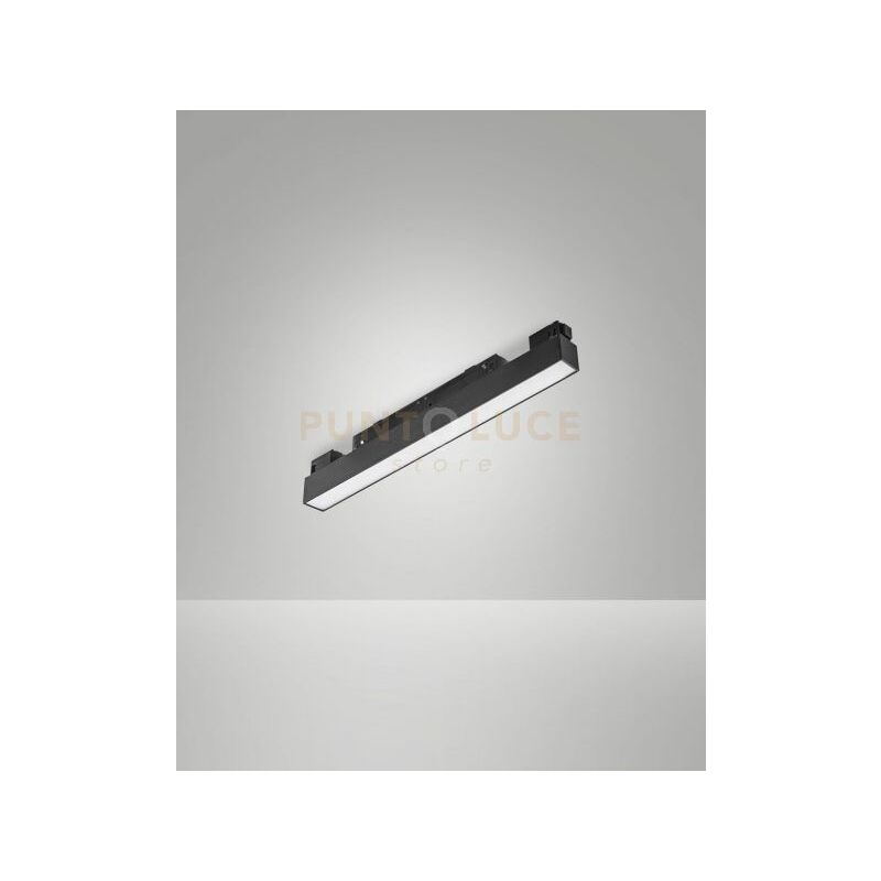 foto del prodotto ermes modulo opal nero per sistema binario 3000k 10w 1240lm l.30,5cm on off