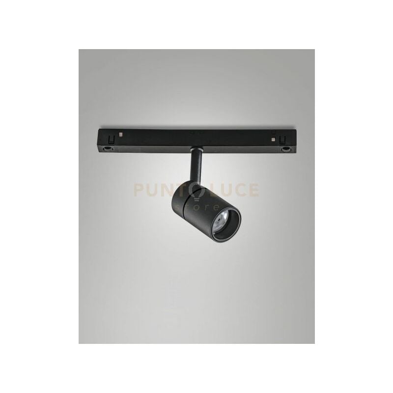 foto del prodotto ermes spot 2700k 500lm 6w 48v per sistema binario nero 34 dimmerabile dali