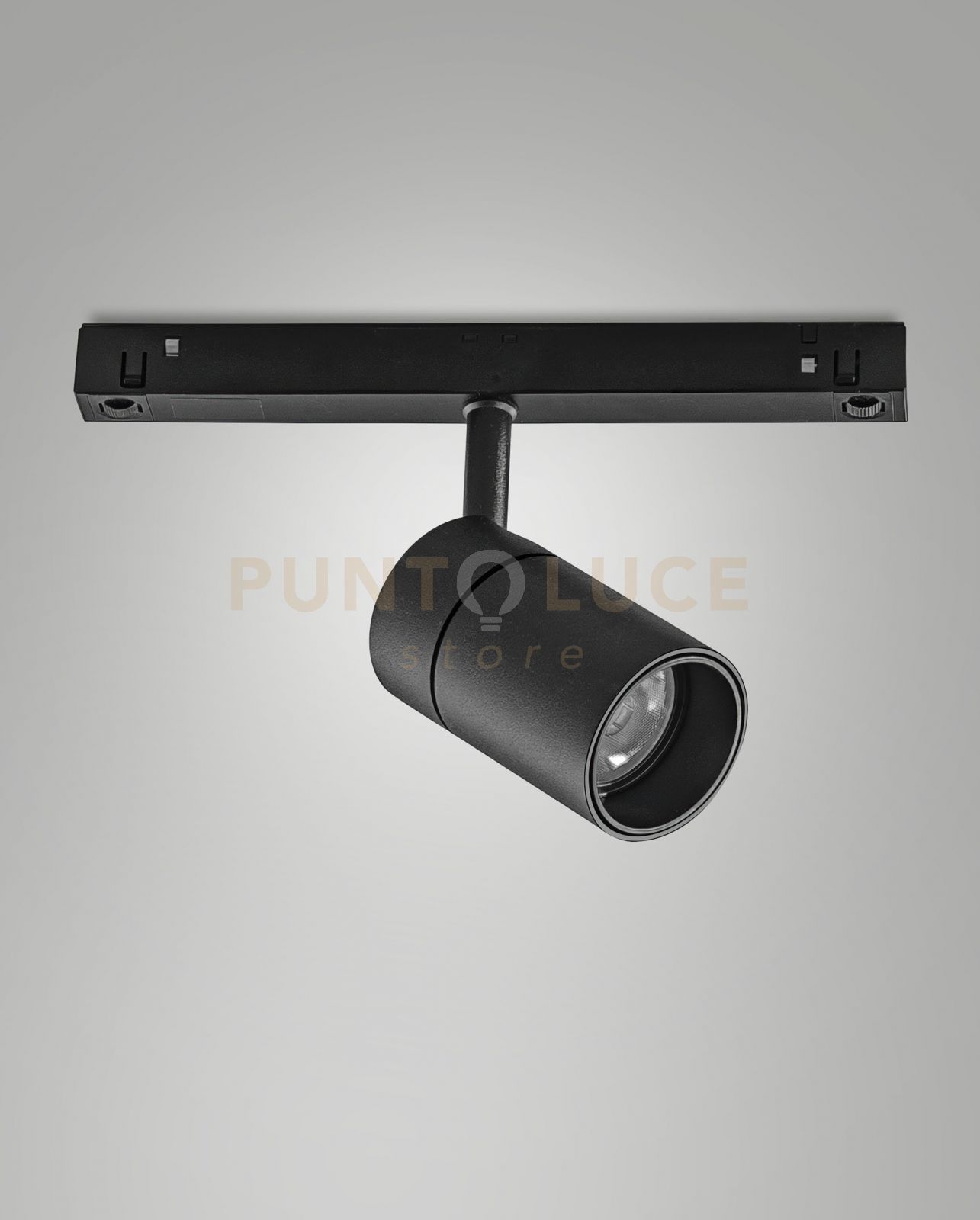 foto del prodotto ermes spot 48v nero 2700k 770lm 10w 32 on off per sistema binario