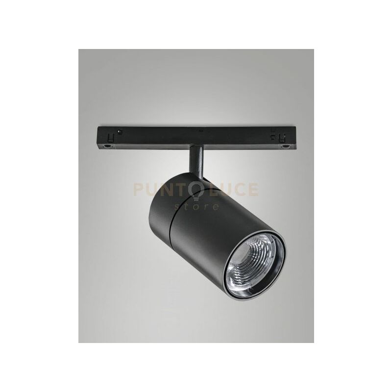 foto del prodotto ermes spot 48v nero 3000k 2820lm 27w 16 on off per sistema binario
