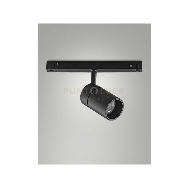 foto del prodotto ermes spot 48v nero 3000k 815lm 10w per sistema binario 32 on off