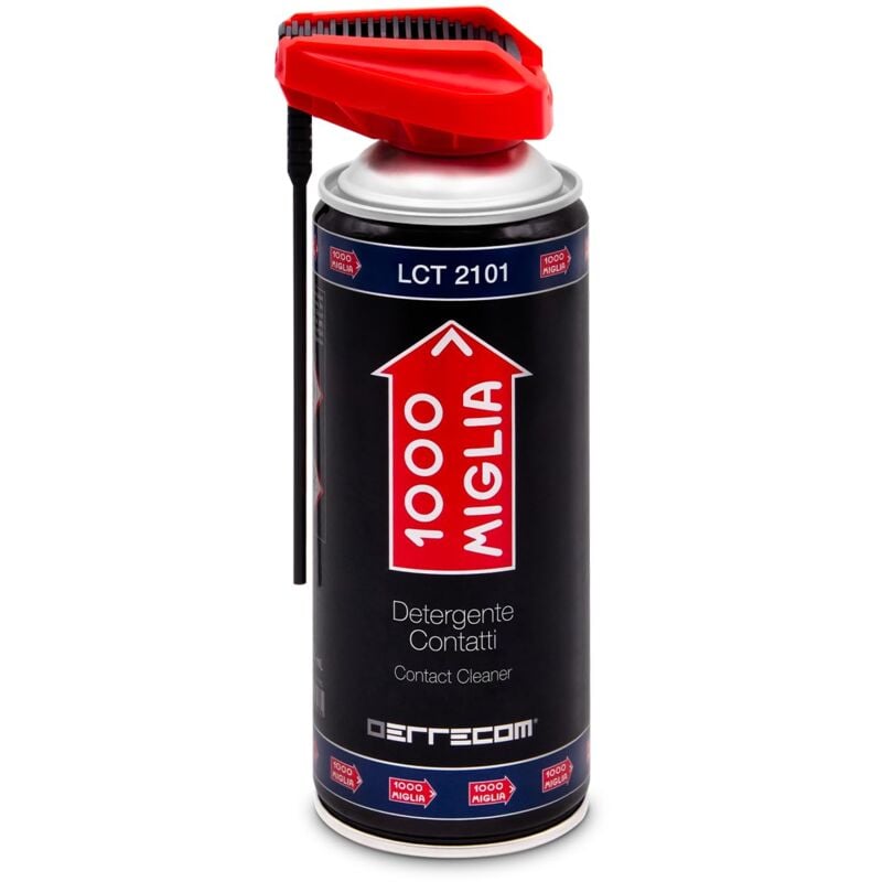 foto del prodotto errecom 1000 miglia lct 2101, detergente contatti elettrici ed elettronici, bombola aerosol 400 ml con erogatore professionale doppio utilizzo