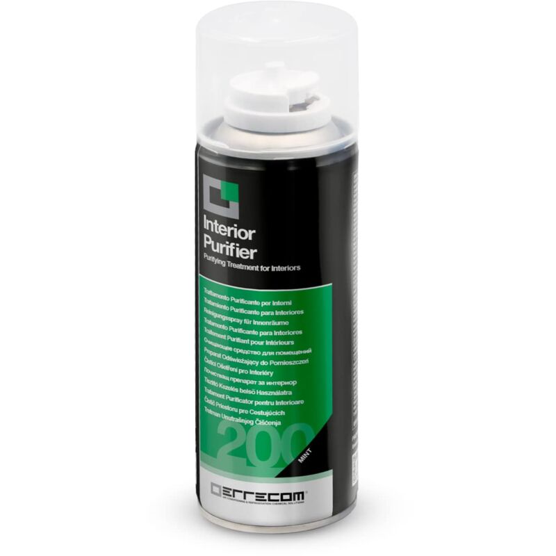 foto del prodotto errecom interior purifier, trattamento igienizzante climatizzatore auto e abitacolo, fragranza menta, 200 ml