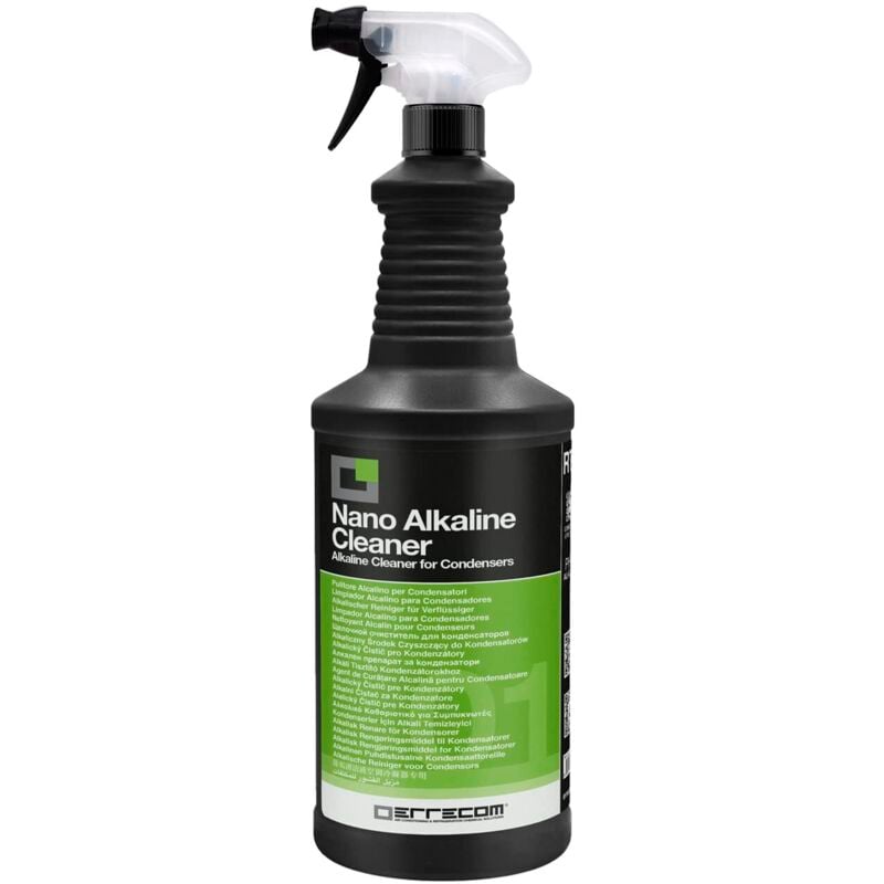 foto del prodotto errecom nano alkaline cleaner, pulitore alcalino per unit esterna degli impianti di climatizzazione e refrigerazione, pronto all uso, 1 l con