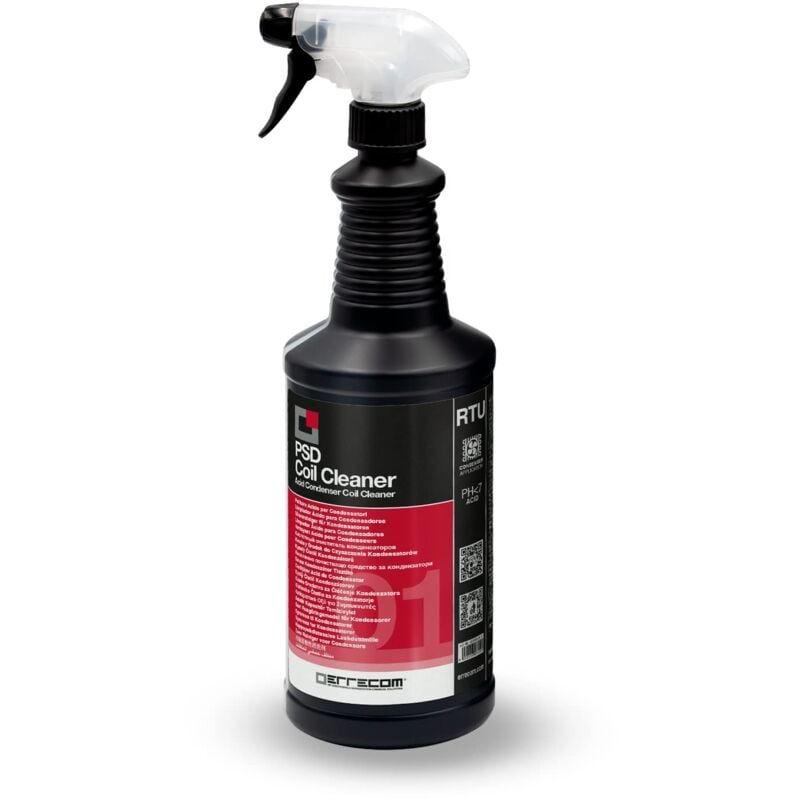 foto del prodotto errecom psd coil cleaner, pulitore acido per condensatori, flacone con trigger da 1 l