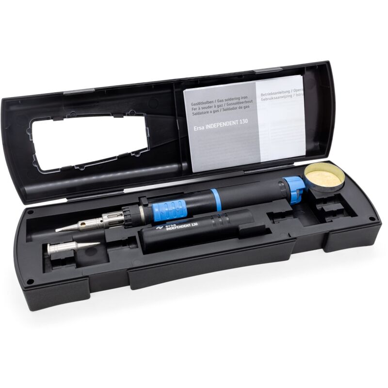 foto del prodotto ersa - independent 130 basic-set kit saldatore a gas 580 c 120 min incl. punta di saldatura, incl. accenditore piezo 1