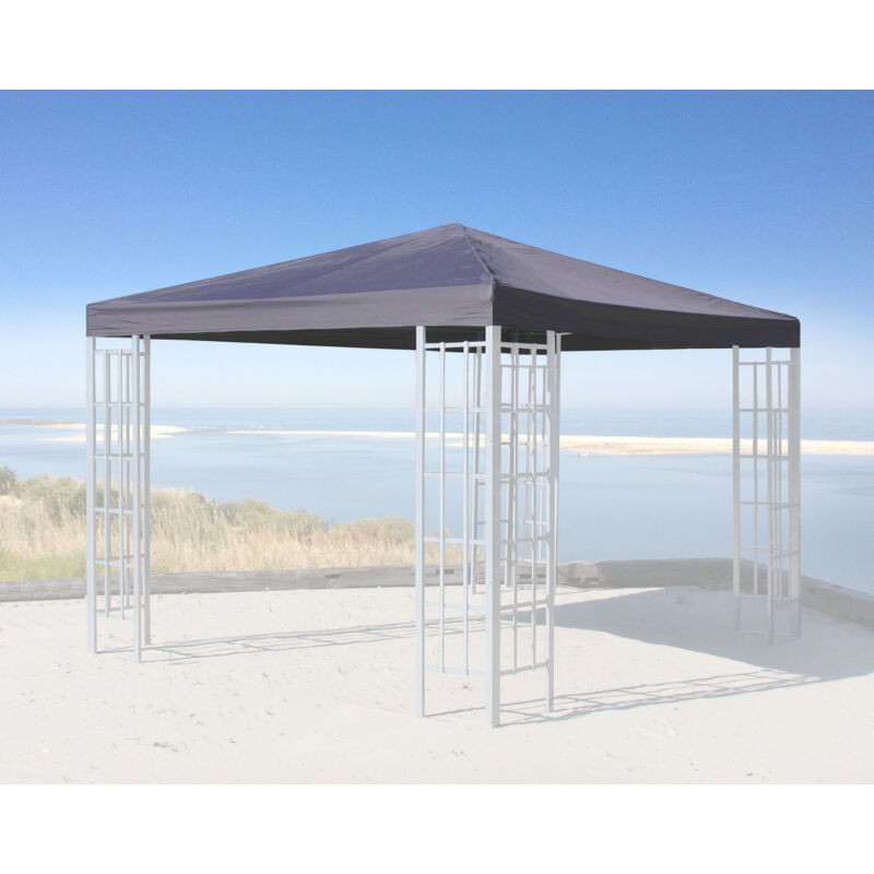 foto del prodotto ersatzdach f r rank pavillon 3x3m anthrazit ral 7012 ersatzbezug pavillondach