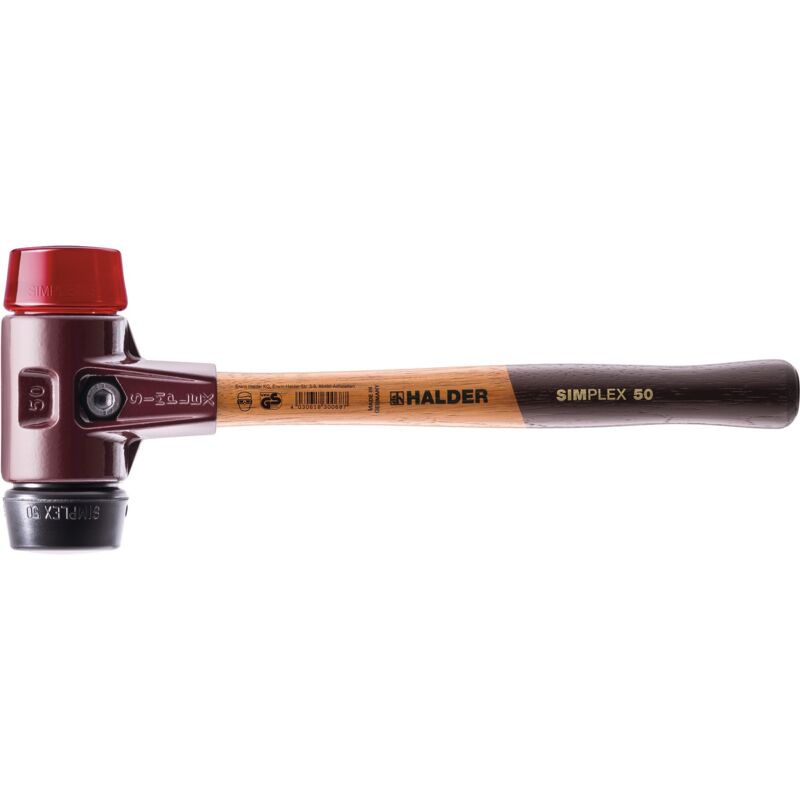 foto del prodotto erwin halder kg halder simplex 3026.050 mazzuola manico ergonomico, duro, medio duro 1130 g 370 mm 1 pz.
