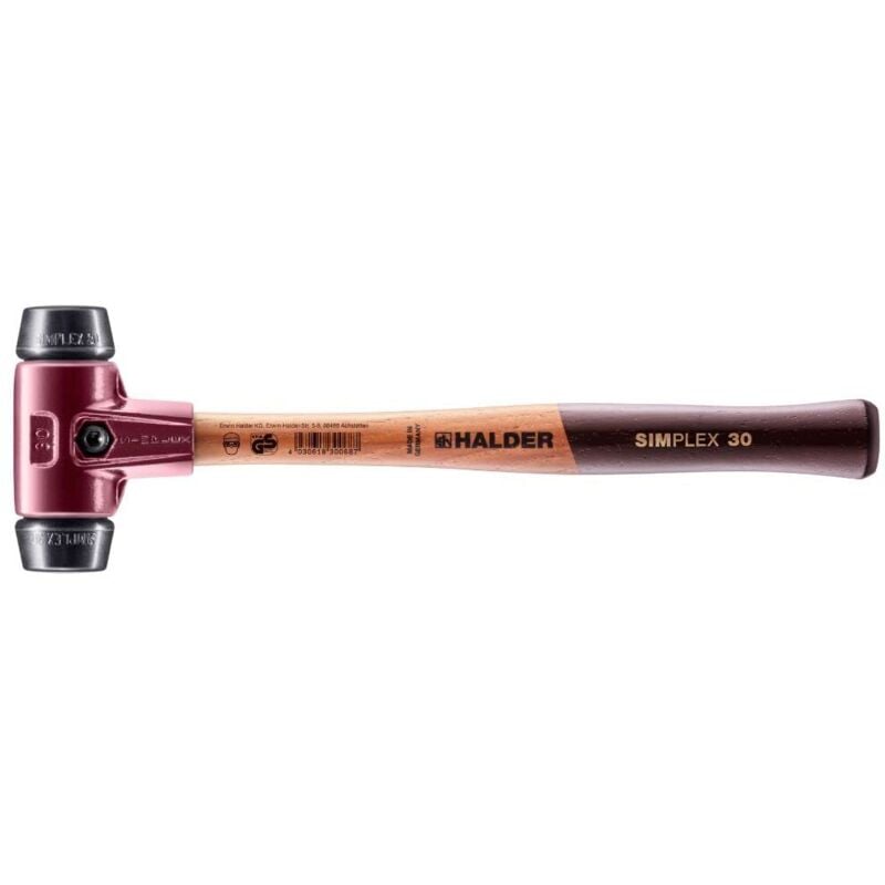 foto del prodotto erwin halder kg - simplex mallet, essenze dure teste mescola sorprendenti, testa 30 mm