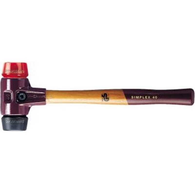 foto del prodotto erwin halder kg - simplex mallet, teste suggestivi di nylon duro, duro, testa 30 mm