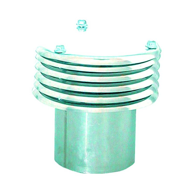foto del prodotto esalatore lamellare inox esalatore lamellare d 100 inox