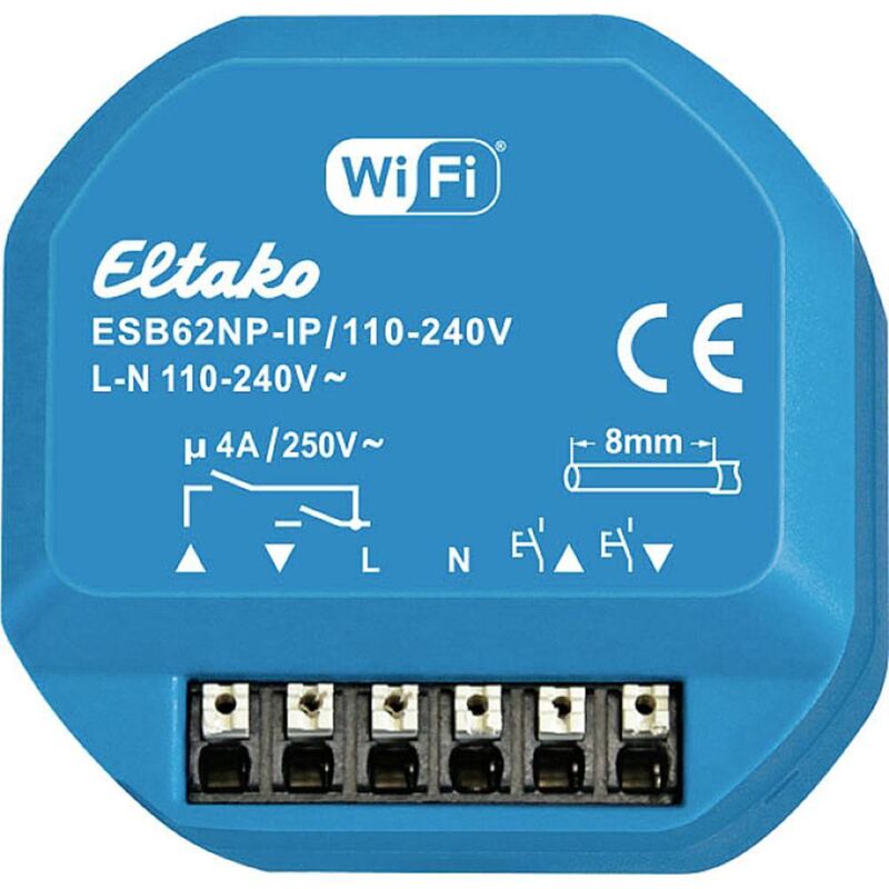 foto del prodotto esb62np ip 110 240v eltako senza fili attuatore per tapparelle elemento di ombreggiatura da incasso