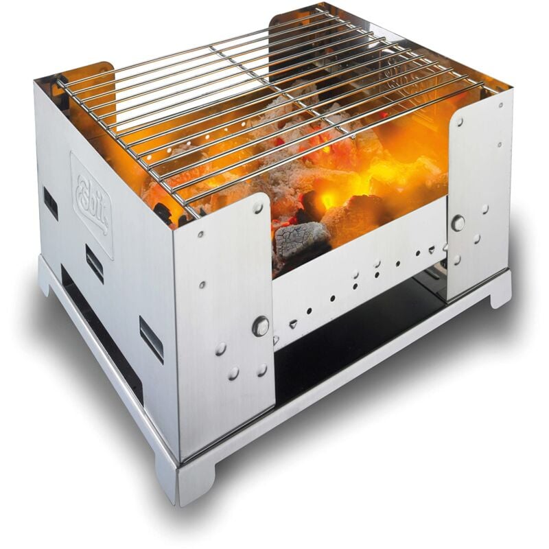 foto del prodotto esbit griglia a carbonella bbq300s acciaio inox 3 niveles cucina da trekking accamparsi grigliate all aperto
