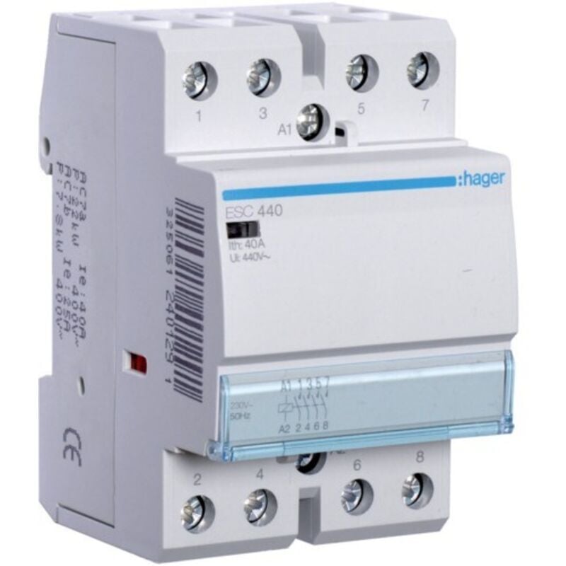 foto del prodotto esc440 contattore 40a 4no 230v hager