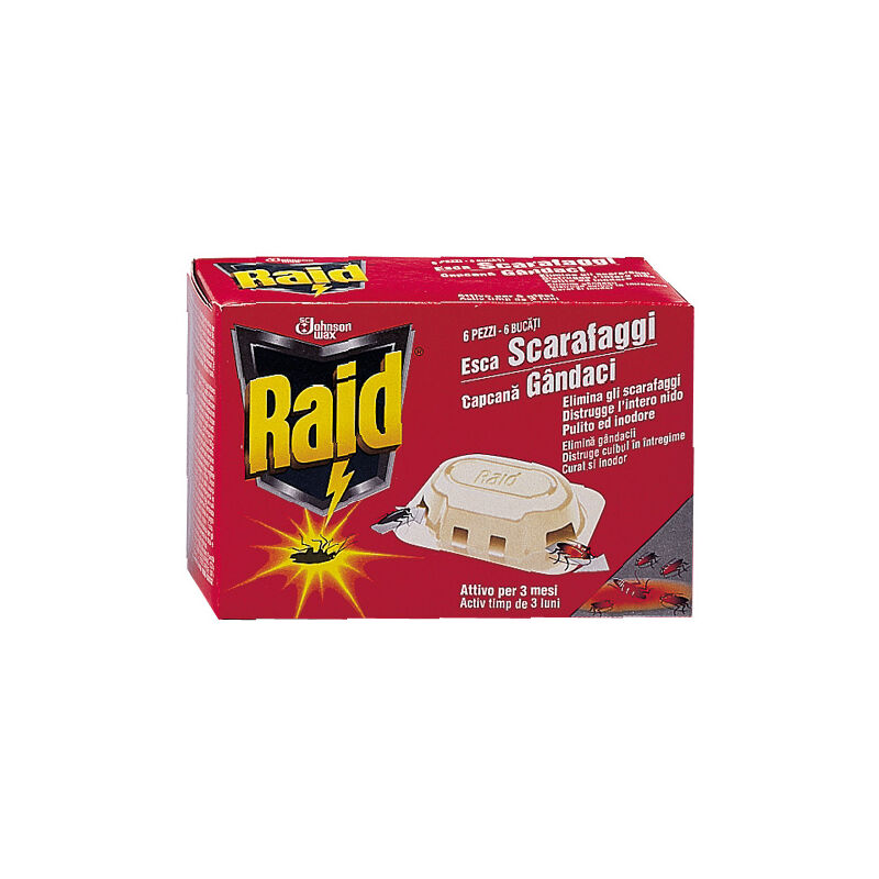 foto del prodotto esca scarafaggi pz.6 raid
