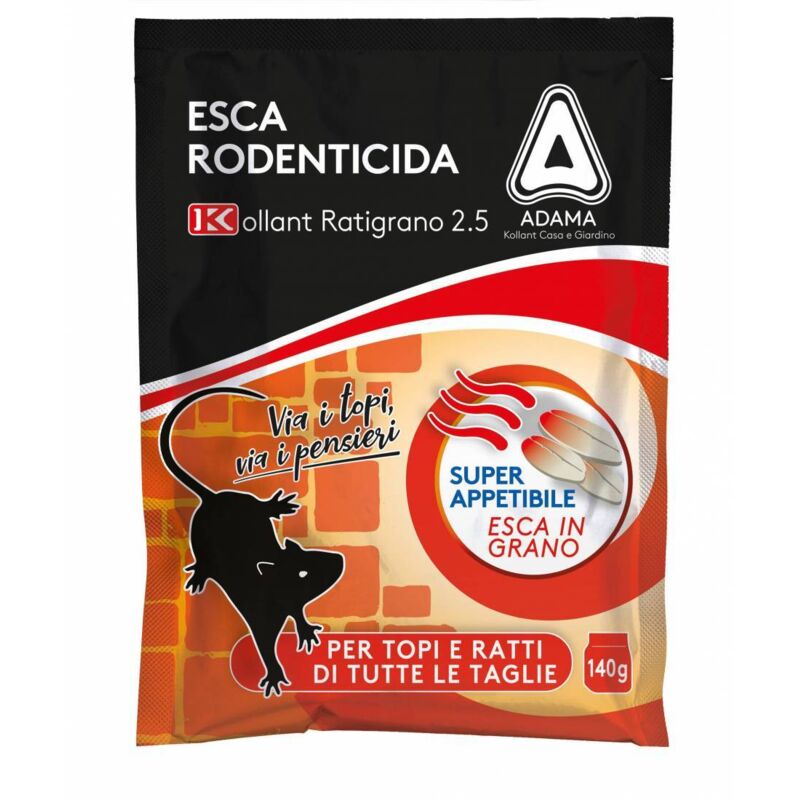 foto del prodotto esca topicida fresca ratigrano 2.5gr.140. prezzo per 1 pezzo.