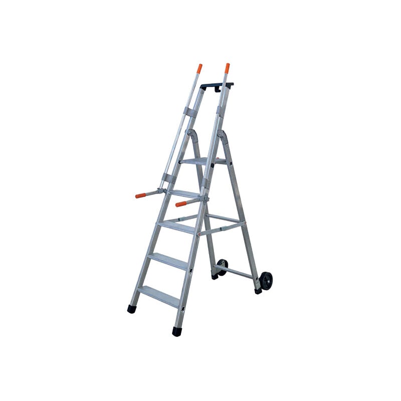 foto del prodotto escabeau roulant 7 marches - hauteur de travail max. 3,59m - qm-7