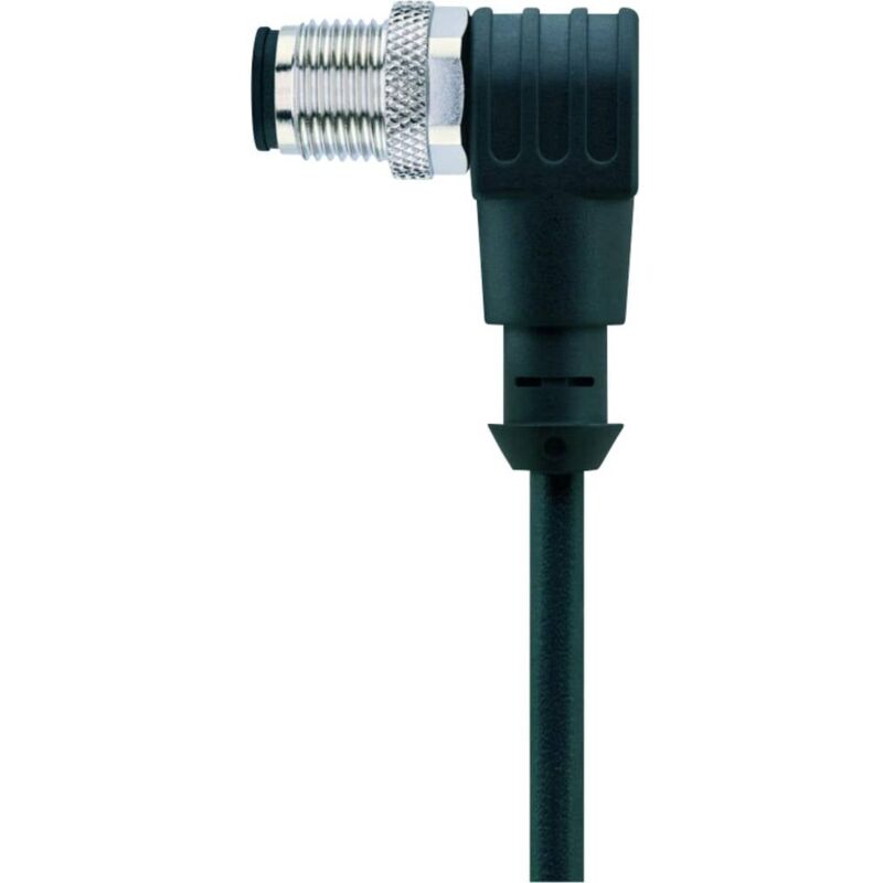 foto del prodotto escha 8046929 connettore confezionato per sensore o attuatore m12 spina angolata 2.00 m numero di poli 12 1 pz.