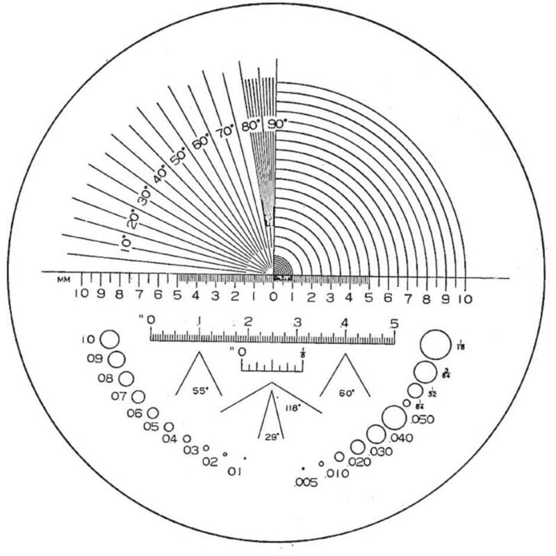 foto del prodotto eschenbach 115203 scala di precisione per lenti d'ingrandimento lente 23 mm