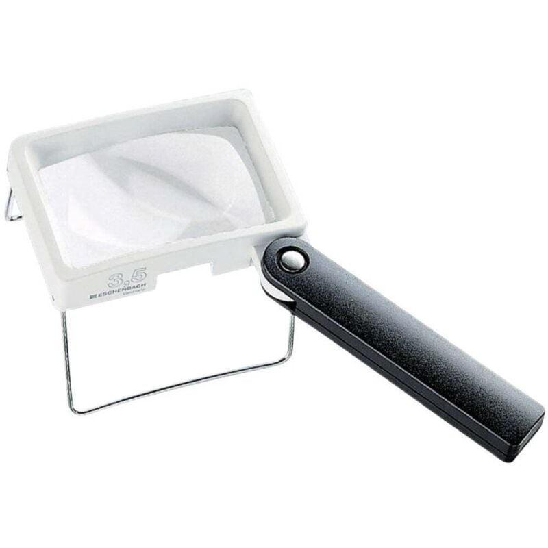 foto del prodotto eschenbach 2034 lente d ingrandimento portatile ingrandimenti 3.5 x lente l x l 75 mm x 50 mm bianco, nero