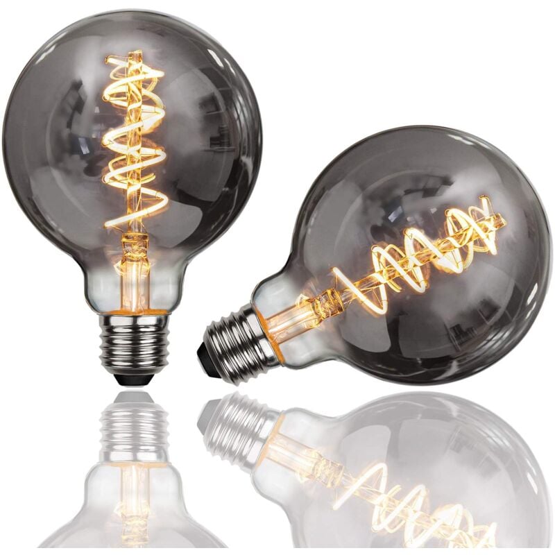 foto del prodotto esip lampadina led,2 pezzi lampadina vintage edison e27 g95 4w edison lampadina,luce filamento lampadina luce retr lampadine lampadine decorativo