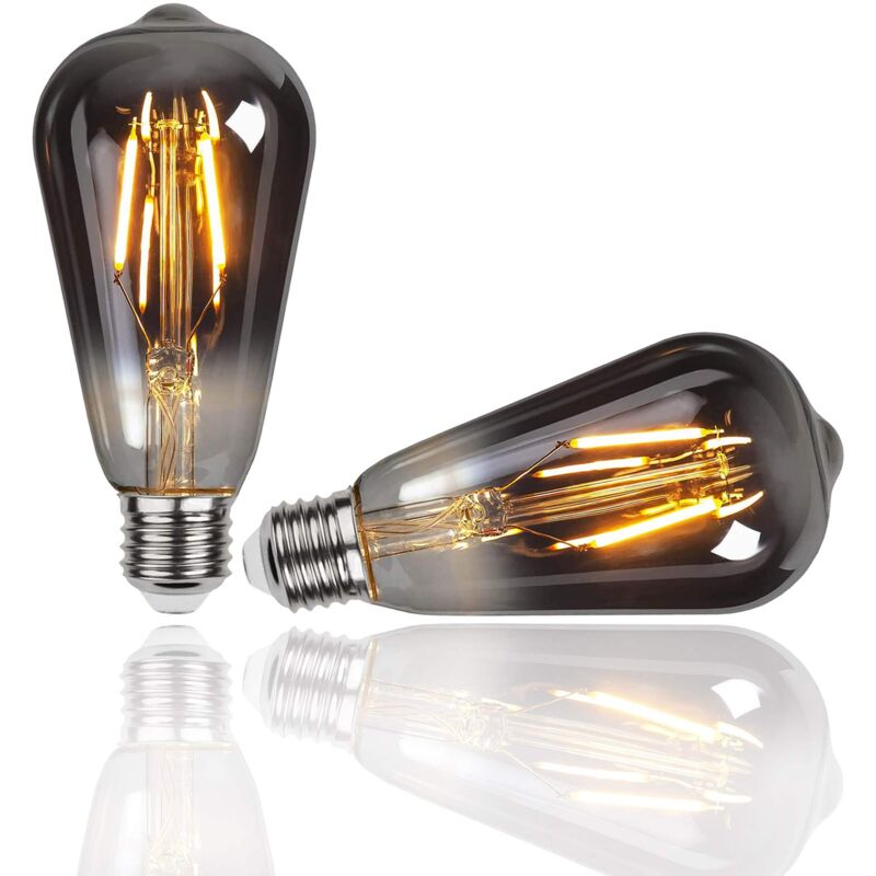 foto del prodotto esip lampadina led,2 pezzi lampadina vintage edison e27 st64 4w edison lampadina,luce filamento lampadina luce retr lampadine lampadine decorativo