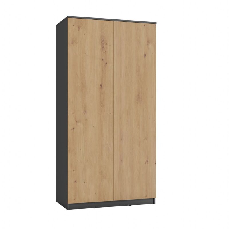 foto del prodotto esme armadio matrimoniale in stile scandinavo 90x50x180 2 ante spogliatoio