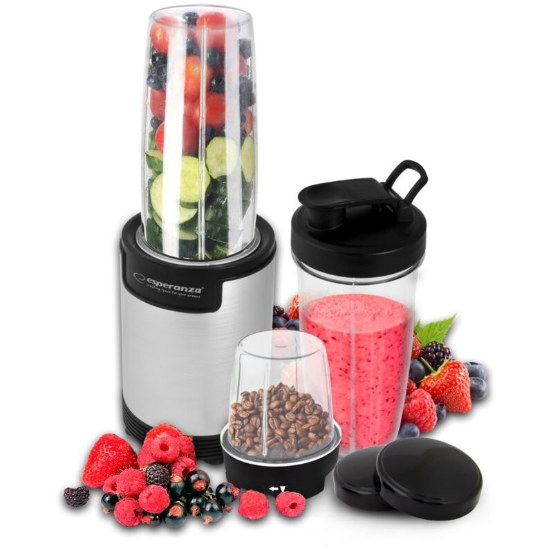 foto del prodotto esperanza ekm030 nutri blender frullatore personale 9in1 900w silver