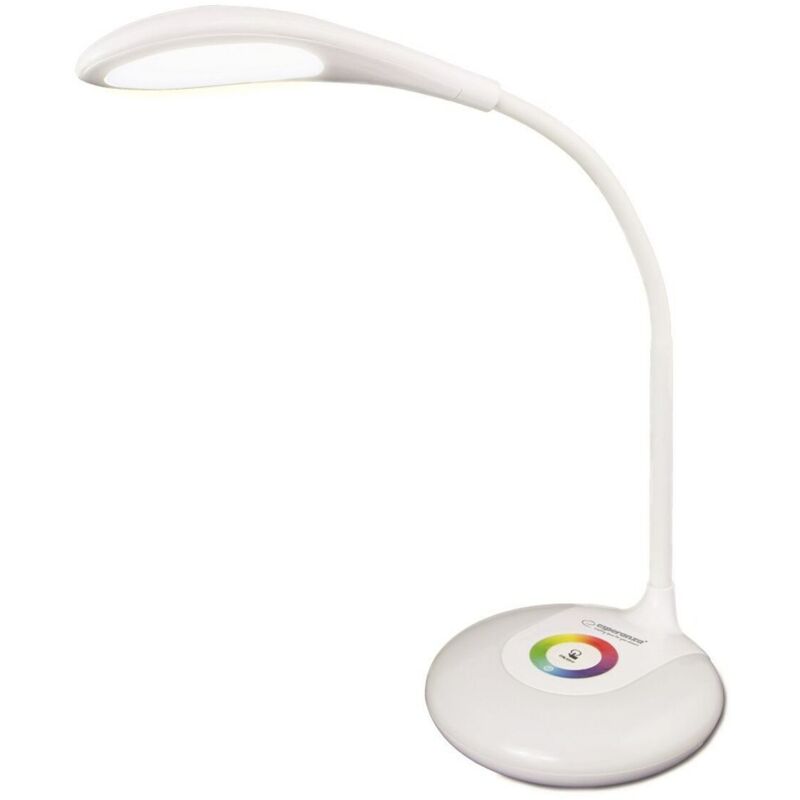 foto del prodotto esperanza lampada da scrivania eld102 bianco 80 plastica 13 x 21 x 13 cm