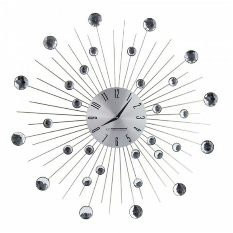 foto del prodotto esperanza orologio da parete ehc002 vetro acciaio inossidabile alluminio 150 cm