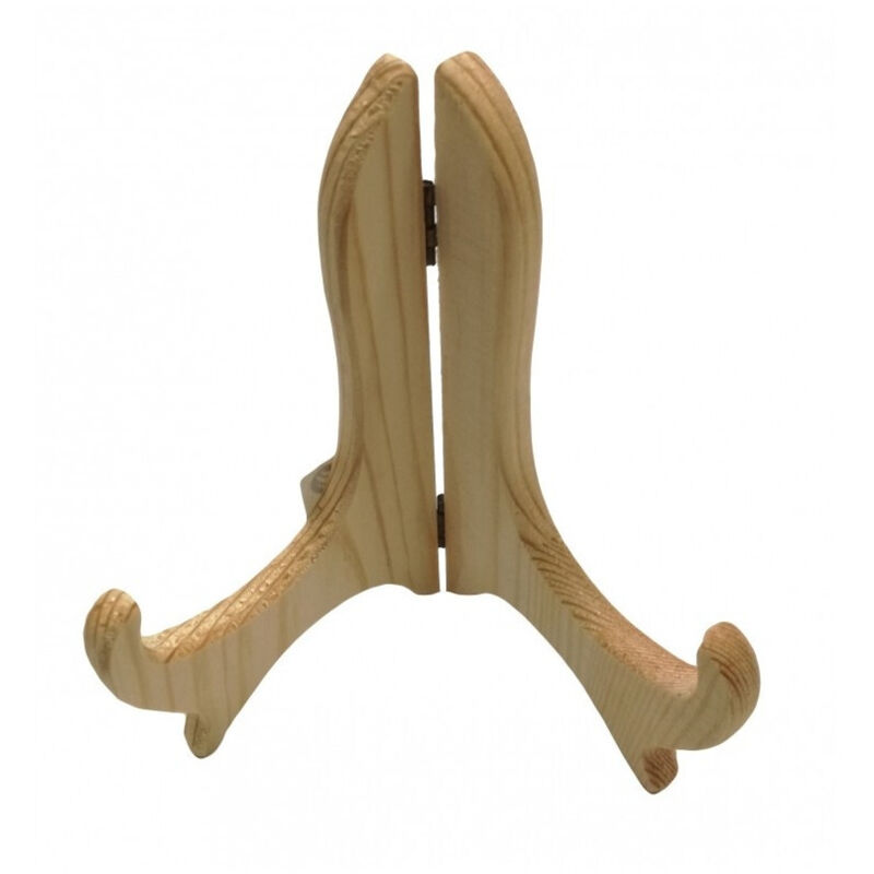 foto del prodotto espositore 14cm 6 legno chiaro supporto pieghevole cavalletto tavolo gancio trade shop traesio