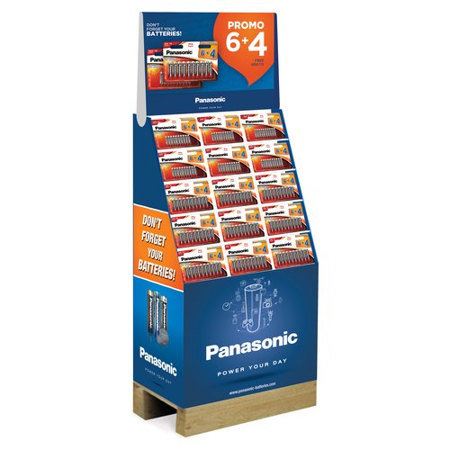 foto del prodotto espositore batterie panasonic floor