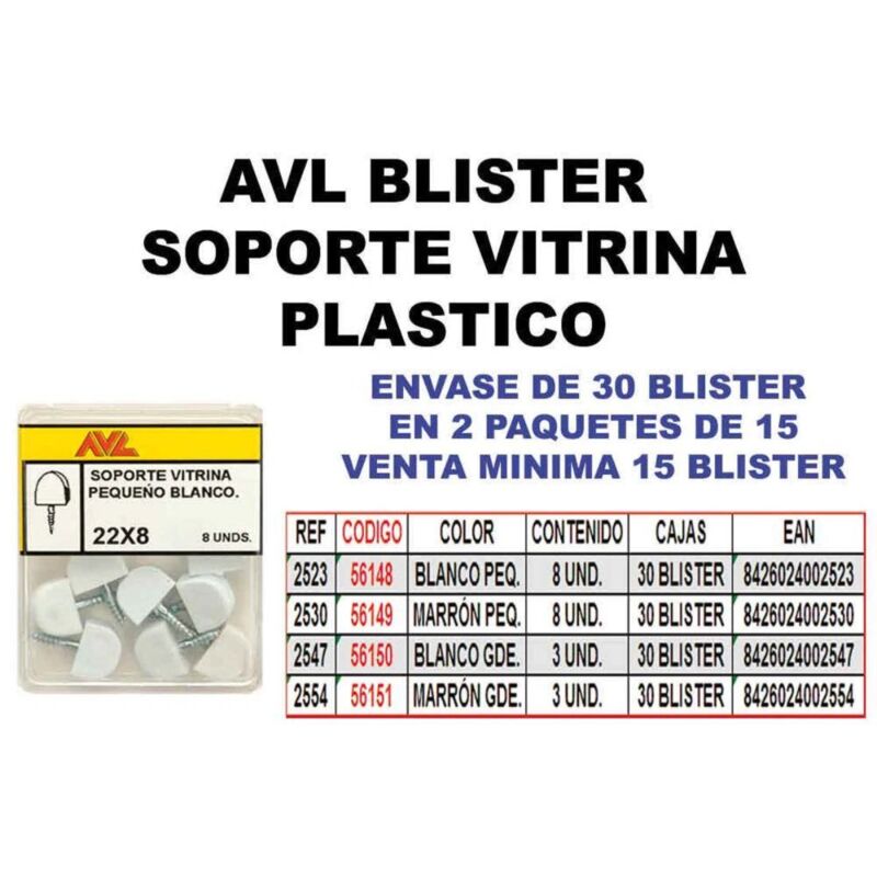foto del prodotto espositore bianco grande avl blister 2547