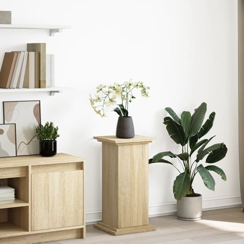 foto del prodotto espositore con portaoggetti rovere sonoma 31x30x60cm truciolato vidaxl