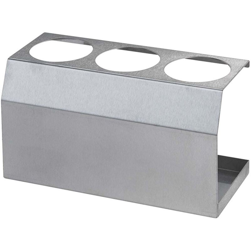 foto del prodotto espositore in acciaio per bottiglie dispenser di salsa 3 x 0,2 l dia. 50mm hendi 557969