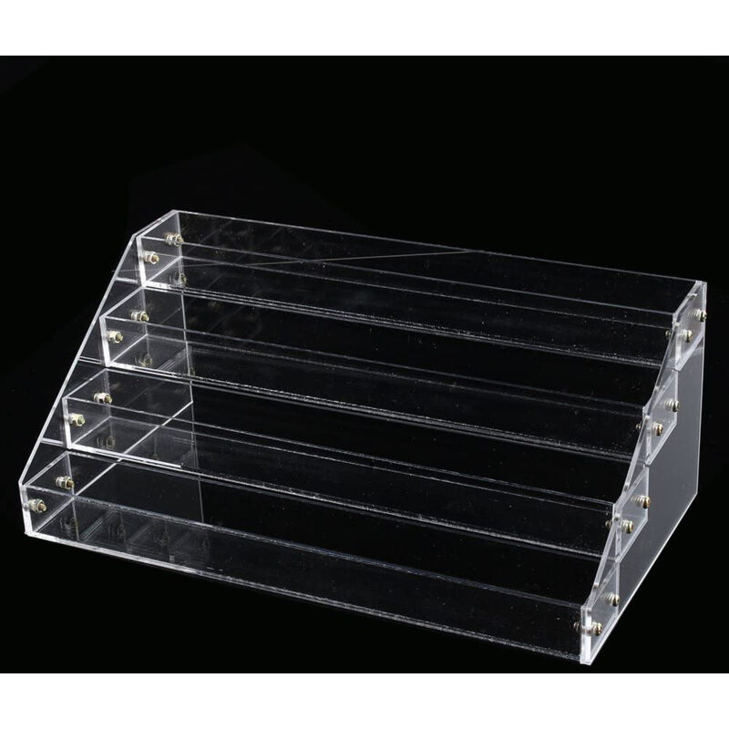 foto del prodotto espositore per smalti per unghie, porta trucchi acrilico trasparente 16,6 14,2 cm 6,5 5,6 pollici per scrivania eosnow
