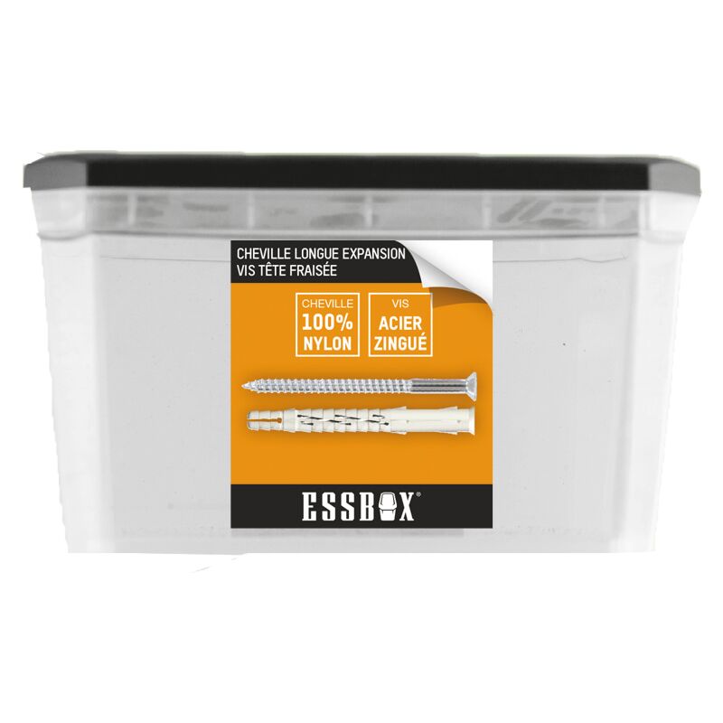 foto del prodotto essbox scell it tappo in nylon 10 mm x 100 mm confezione da 50 ex 91013410100