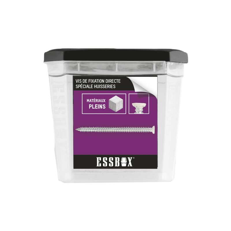 foto del prodotto essbox scell it vite per calcestruzzo ral9016 7,5 mm x 182 mm confezione da 50 ex 91153975182