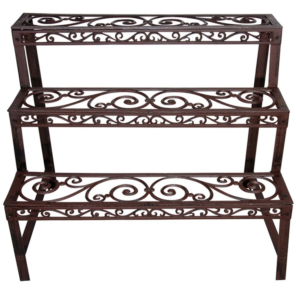 foto del prodotto esschert bph33 etagere rettangolare in ghisa, 79 x 66 x 49 cm, marrone