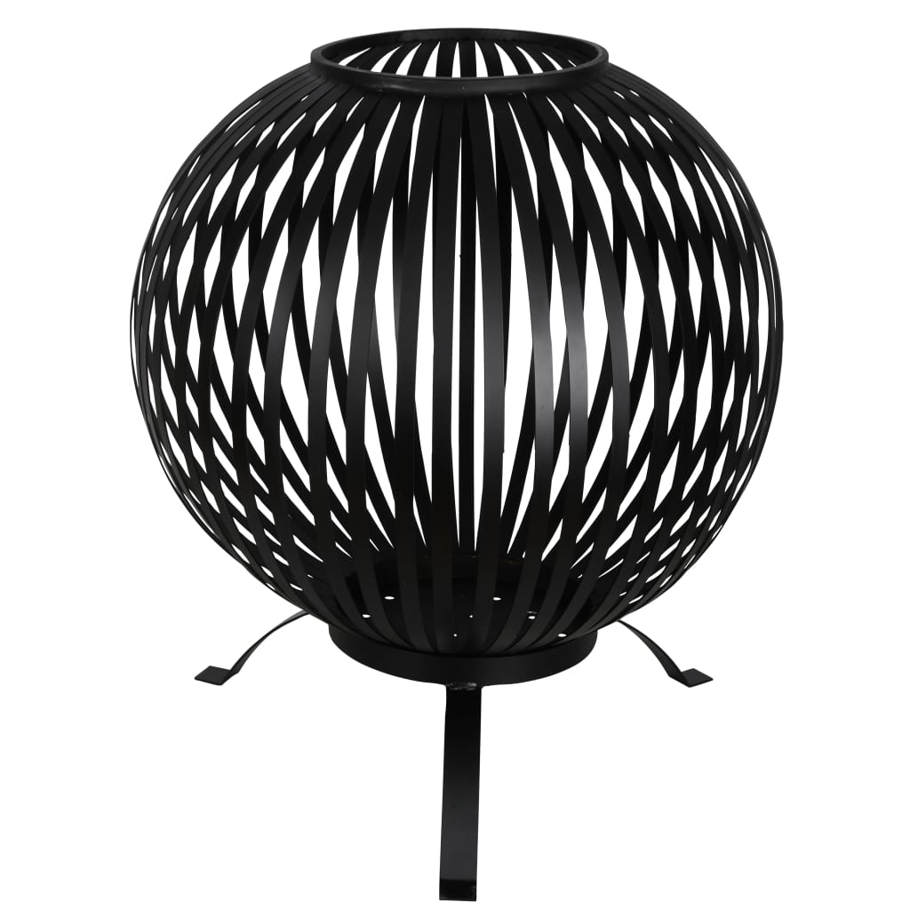 foto del prodotto esschert design braciere a sfera in acciaio al carbonio nero ff400 cod mxl 61186