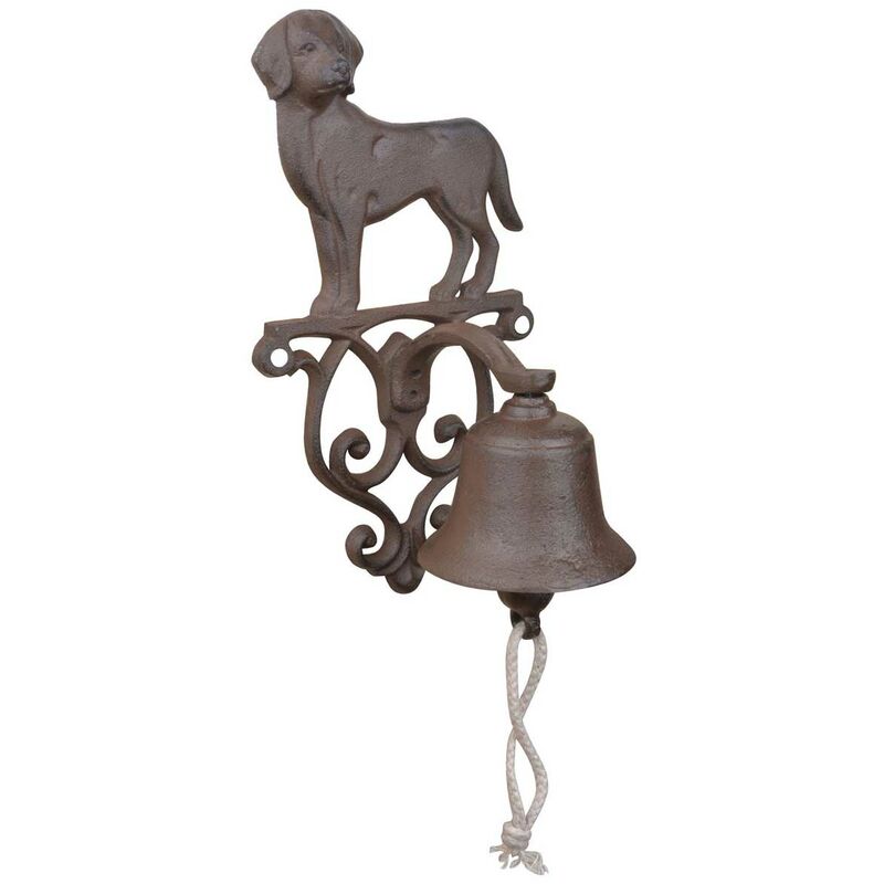 foto del prodotto esschert design campana con decorazione cane 14,3x13,2x24,9 cm accessori casa interni esterni