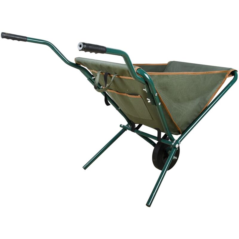 foto del prodotto esschert design carriola pieghevole verde gt138