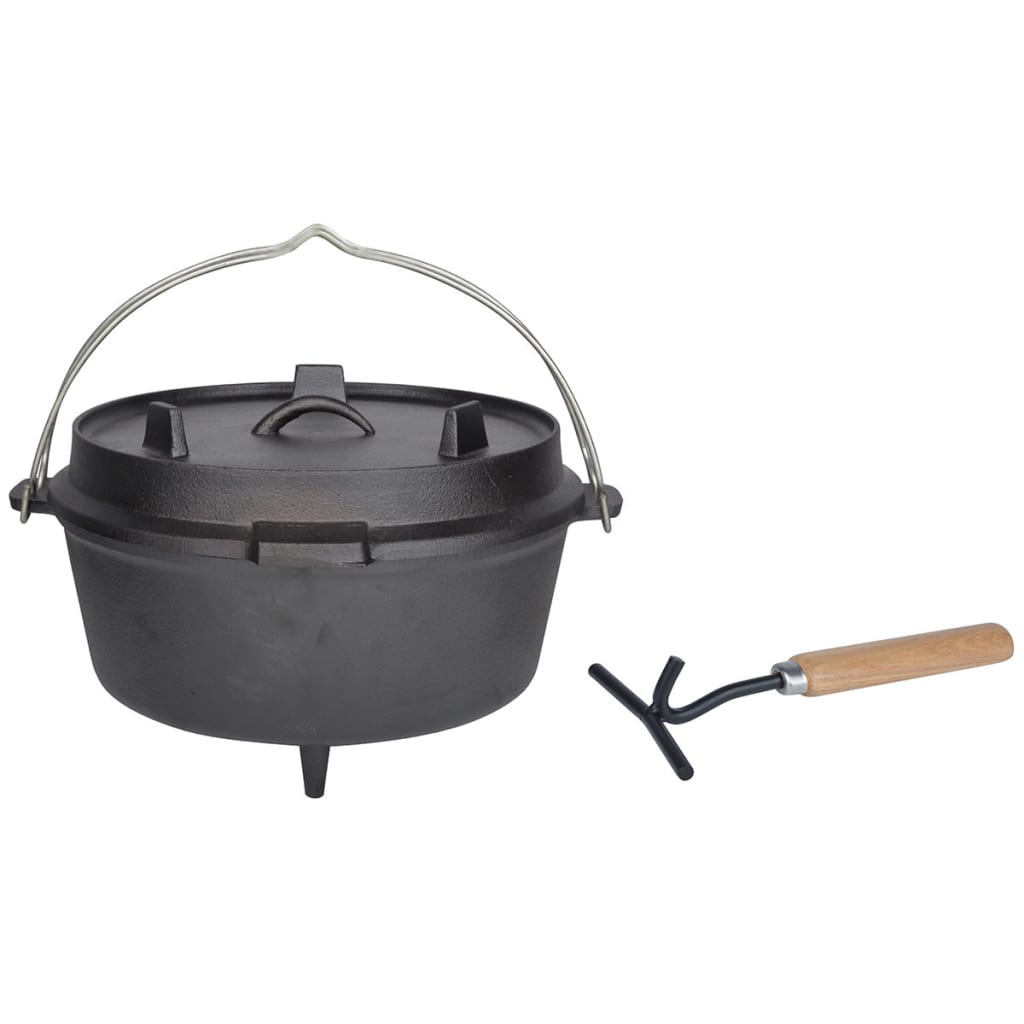 foto del prodotto esschert design casseruola di ghisa 6,5 l nera ff235
