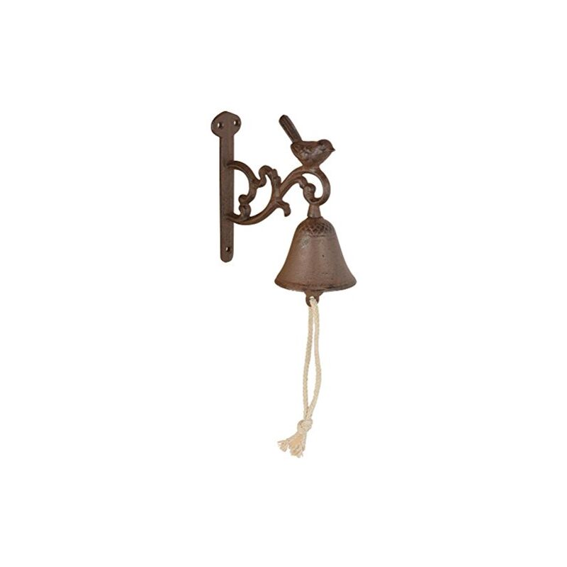 foto del prodotto esschert design db81 rustico in ghisa campanello bird, small
